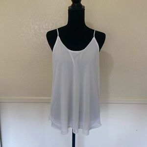 Thin strap woven top